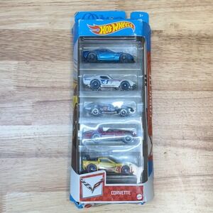 Hot Wheels Corvette 5-Pack Diecast Set Stingray C6R COPO Grand Sport 1:64 HBL31